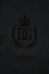 Dolce & Gabbana Black Cotton DG Logo Collared Polo T-shirt